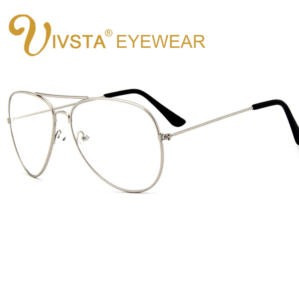 

IVSTA Big Vision Pilot Glasses 3026 Brand Designer Optical Frame Prescription Eyewear Myopia Steampunk Gold Oversized