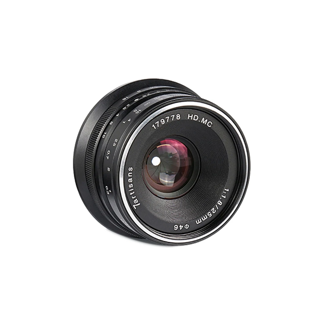 Объектив 7artisans с постоянным фокусным расстоянием 25 мм/F1.8 для всех отдельных серий