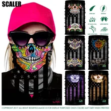 3D велосипедная бандана Sugar Skull Женская повязка на голову шейный