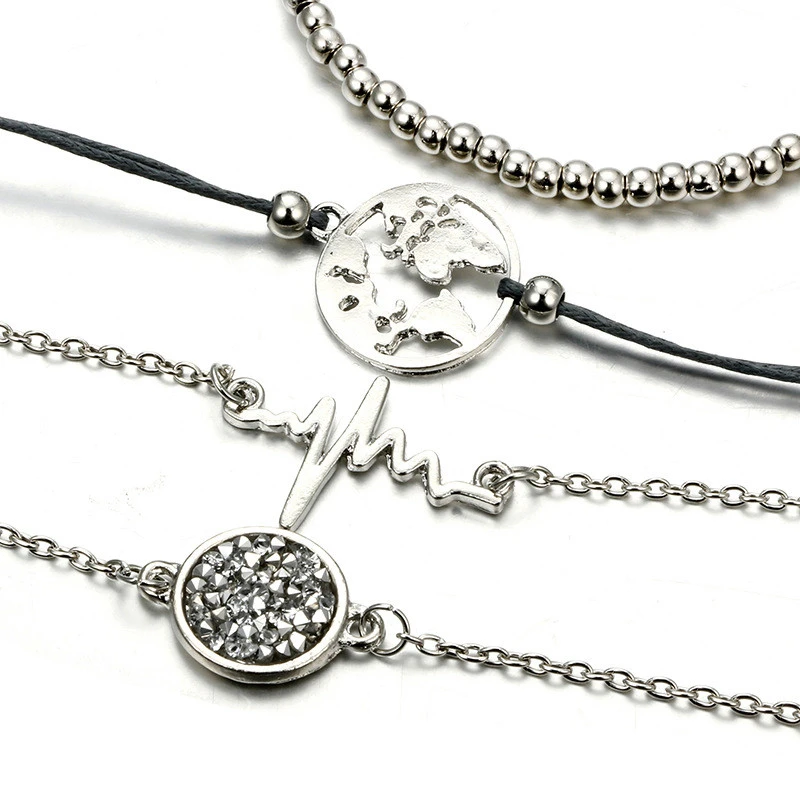 Богемский Браслет с подвесками браслет женский модный Strand Комплект бижутерии