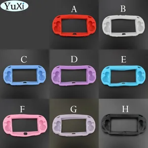 Мягкий силиконовый защитный чехол YuXi для Sony PS Vita, консоль PSP vita, корпус для PSV1000, черный, белый, красный, синий, розовый