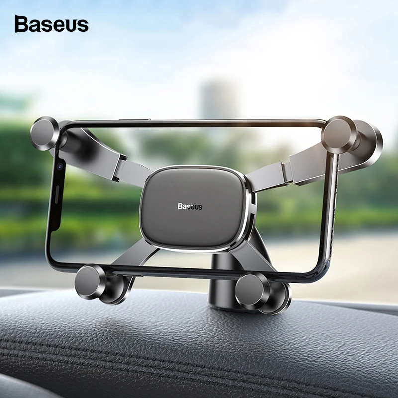 Автомобильный держатель для телефона Baseus Dashboard для iPhone Xs Max samsung huawei Xiaomi Gravity, автомобильный держатель для телефона, автомобильный держатель, подставка