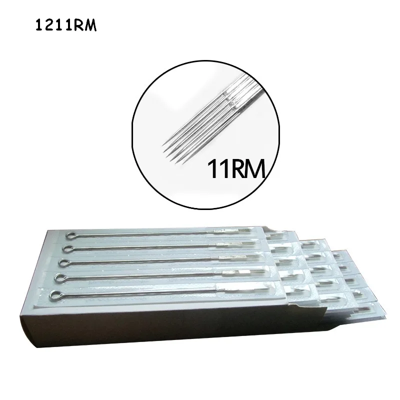 Одноразовый стерильный Стандартный иглы татуировки Круглый Magnum для ручки 50