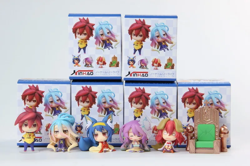 

Anime NO GAME NO LIFE Shiro Jibril Figure Mini Figure Close Number Irregular Number Flueqel Collectible Model Toy 15CM Kids Gift