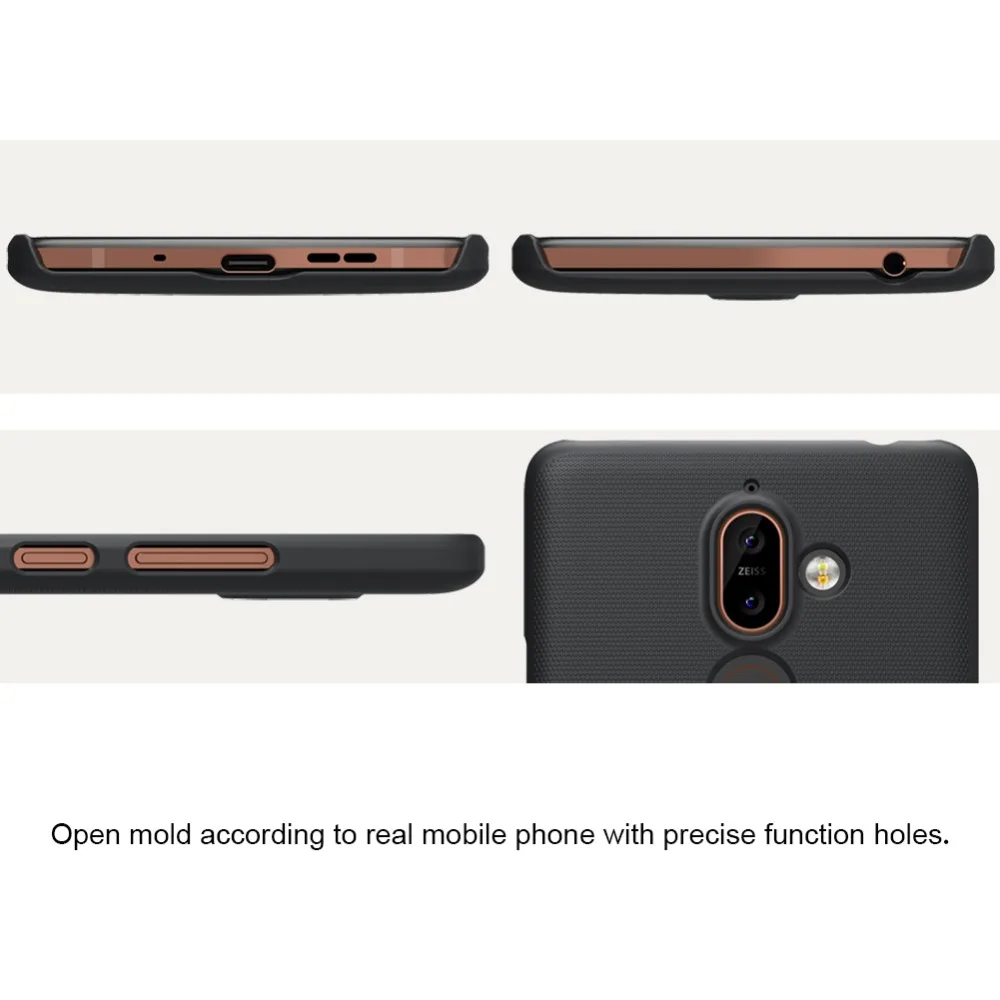 For nokia 7 plus case cover NILLKIN Frosted PC hard back with Gift Phone Holder for 7plus 6.0 inch |