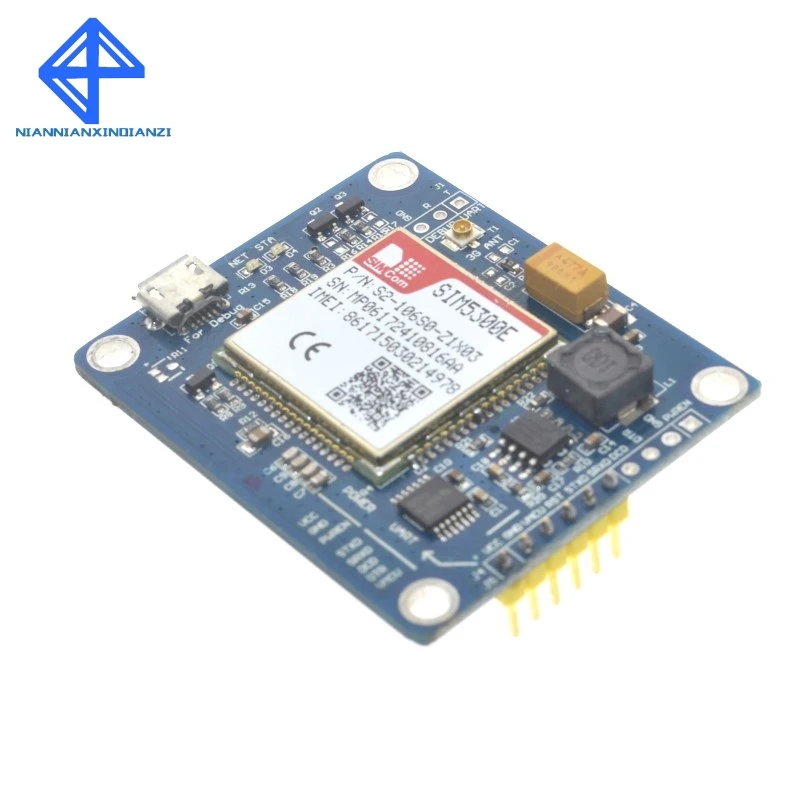 Макетная плата SIM5300E 3G для модуля четырехдиапазонная GSM GPRS GPS SMS с антенной PCB|development