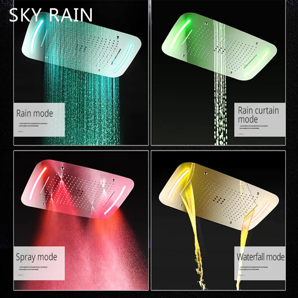 Аксессуары для ванной комнаты термостатическая Душевая система роскошный спа