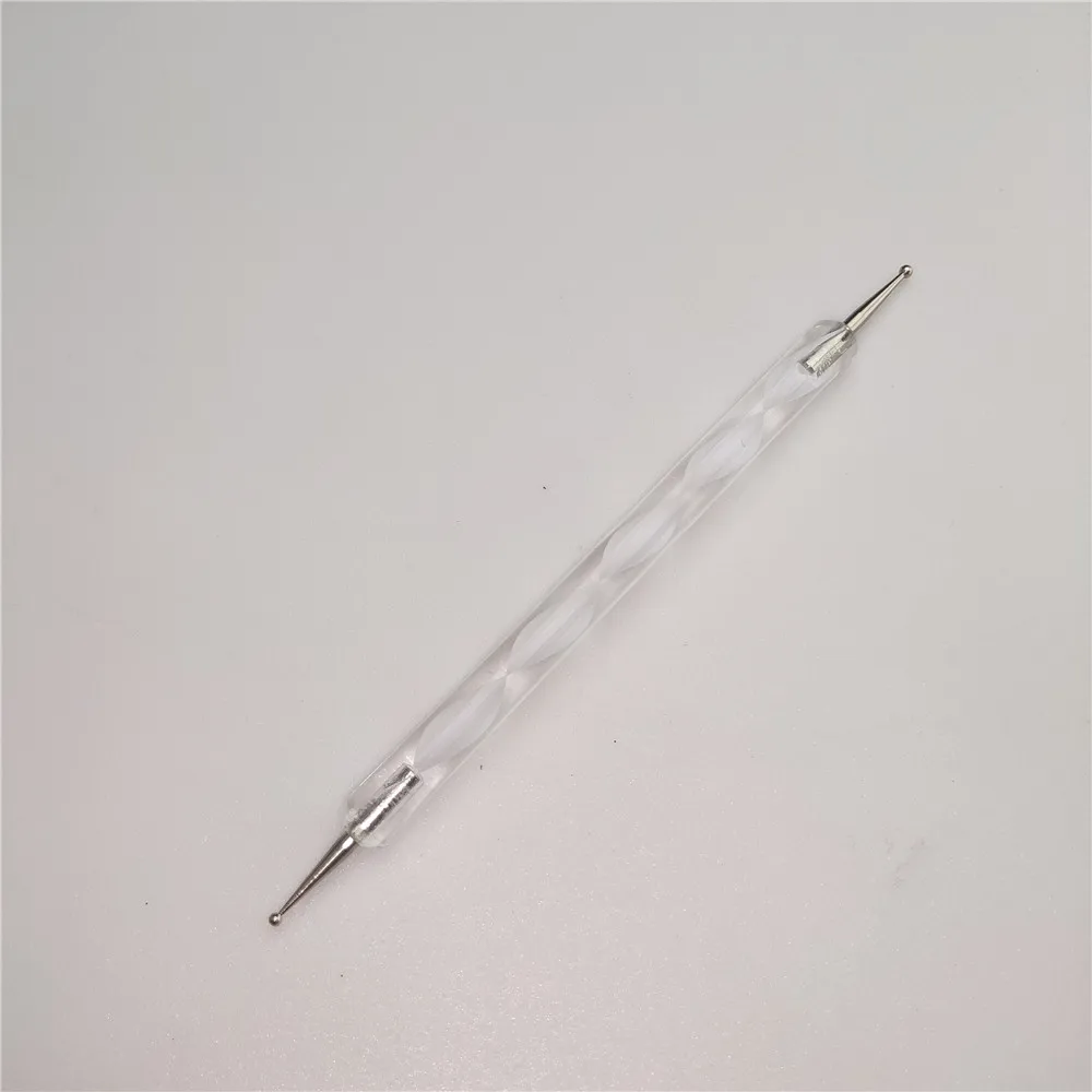 dotting pen white 5 размеров 400 шт./компл. для Неил арта украшения для кончиков ногтей со стразами Стразы 3D украшения искусства ногтя колеса - Цвет: dotting pen white