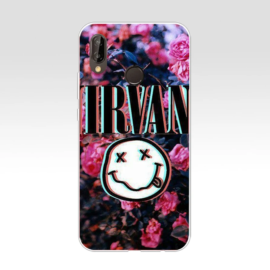 162SD NIRVANA рок-н-ролл Группа Курт Кобейн мягкий силиконовый Tpu чехол для Honor 10 huawei p mate 10 20 30 lite y5 y6 prime