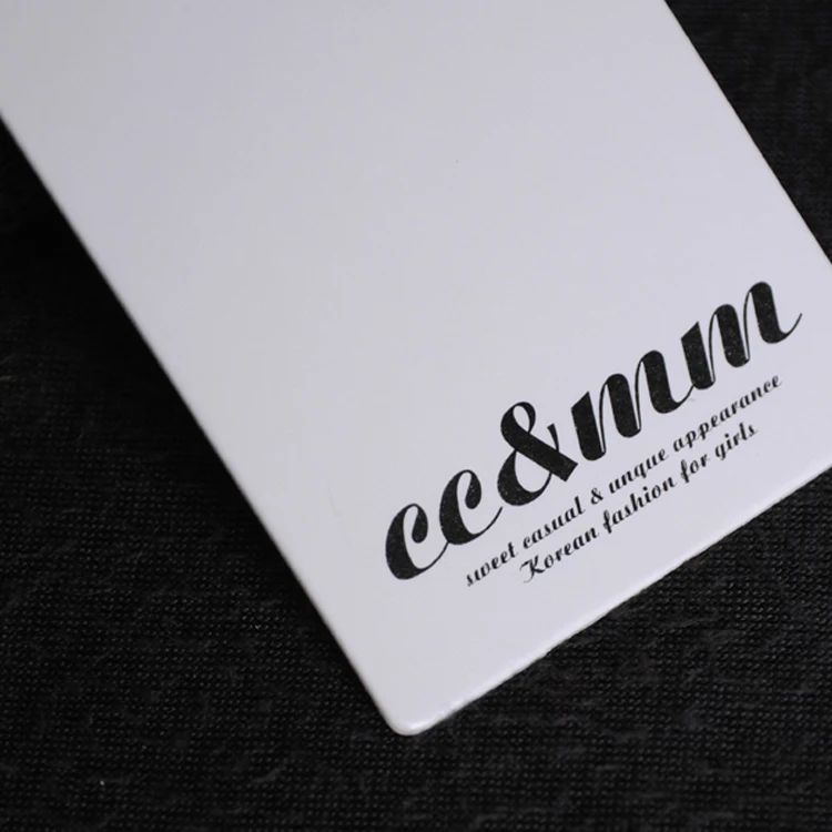 Индивидуальные вырезанные ценники для одежды напечатанные Висячие ярлыки