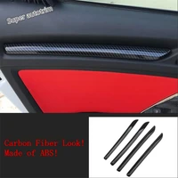 lapetus accessories interior inner door bowl sills cover trim carbon fiber abs fit for audi a3 v8 2014 2015 2016 2014 2018 2019