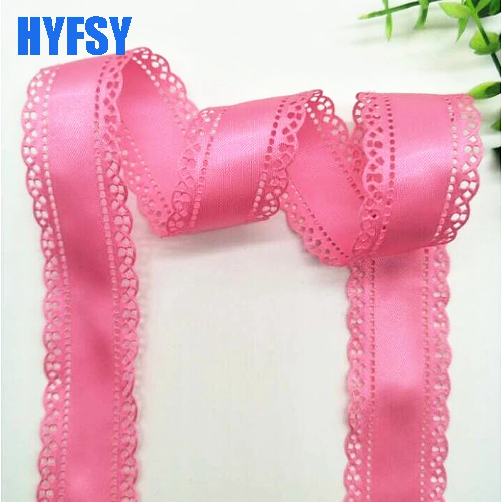 Hyfsy 10090 30 мм кружевная лента полый сделай сам головной убор 10 ярдов подарочная