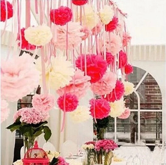 50 шт. декоративные бумажные помпоны 6 дюймов 15 см|flower paper ball|flower ball centerpiecesflower bouquets |