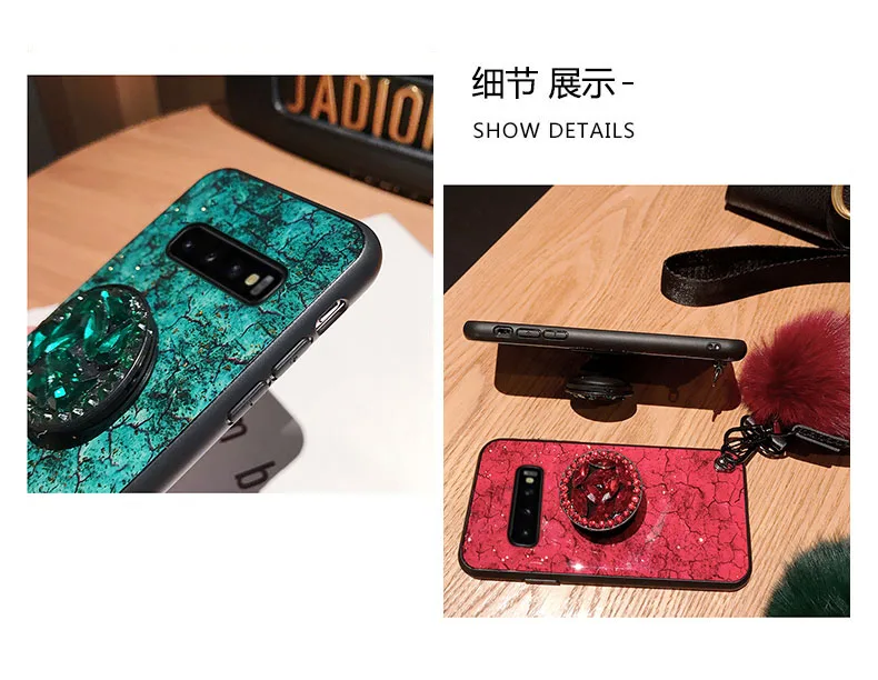 Модные Мрамор Блестящий силиконовый чехол для samsung Galaxy S10 плюс S10E S9 S8 S7 Edge Note 8 9 10 Pro на M10 M20 M30 A20E A2 ядро