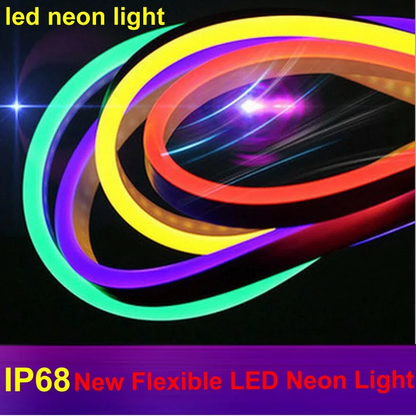 Фото Высококачественная Гибкая светодиодная неоновая веревка Водонепроницаемая IP68