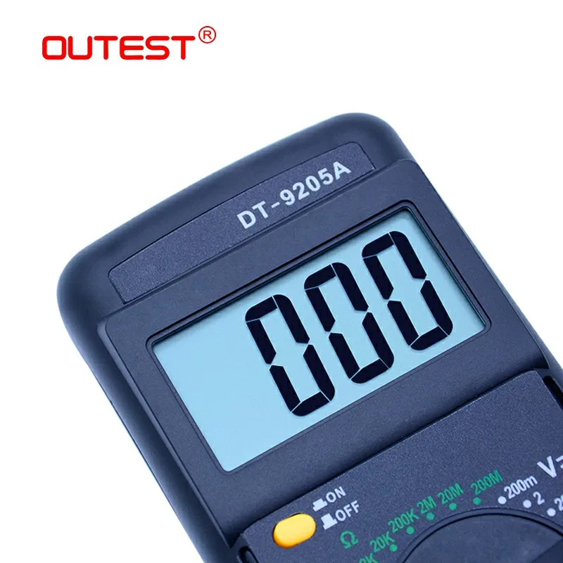 Цифровой мультиметр OUTEST DT 9205A цифровой амперметр вольтметр Частотный транзистор