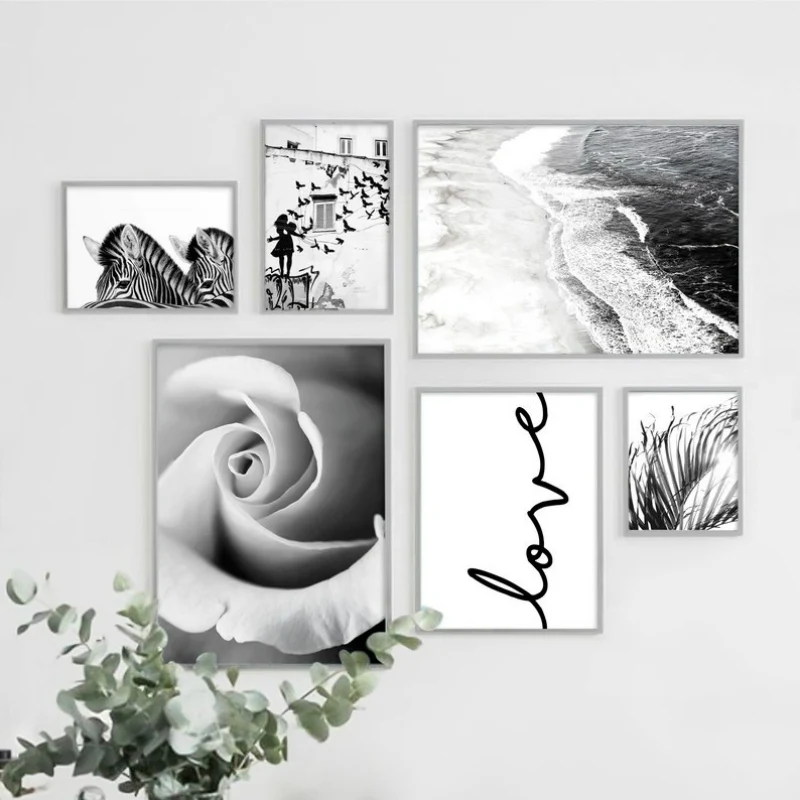 Береговая галерея настенные художественные принты Пастельная Пальма Холст