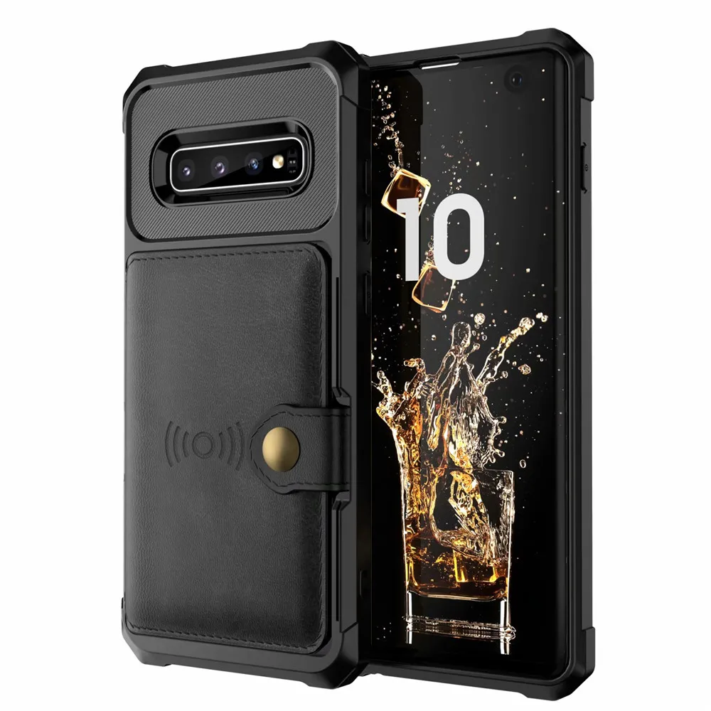 Кожаный мягкий чехол-бумажник с отделением для карт Samsung Galaxy S20 5G Note 20 Ultra S9 S10 Plus