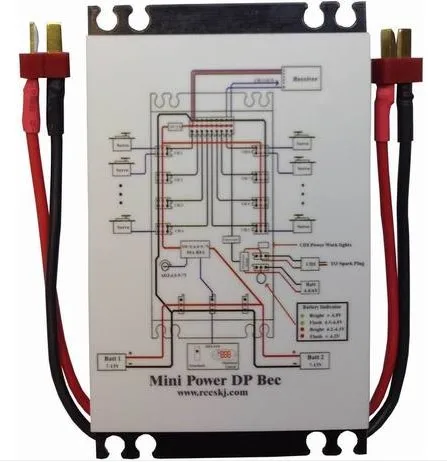 Mini Servo Section board Power Distribution Box PB5004 for Gasoline Airplane with 30A UBEC / XT60 Plug | Игрушки и хобби