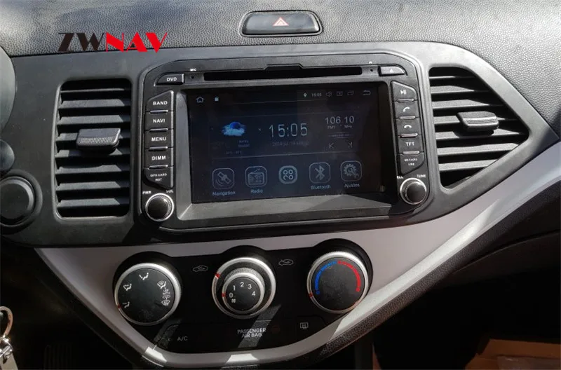 2 Din Android 9,0 8 Core ram 4 Гб rom 32 ГБ Автомобильный dvd-плеер gps Навигация стерео для KIA Picanto Morning 2011- радио карта