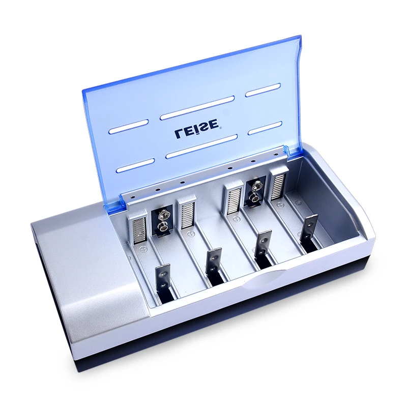 LEISE многофункциональное зарядное устройство с 4 слотами + 2 шт. D 1 в 5000 мАч Ni MH