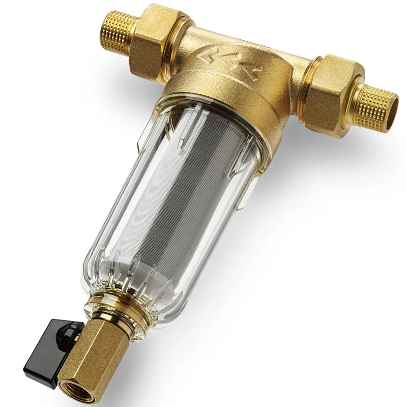 Передний Водоочиститель трубопровода фильтр обратной промывки блокировка