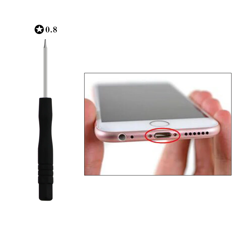 UANME 10 шт./лот 0 8 мм мини отвертка Torx Набор для iPhone Samsung Huawei Инструменты ремонта