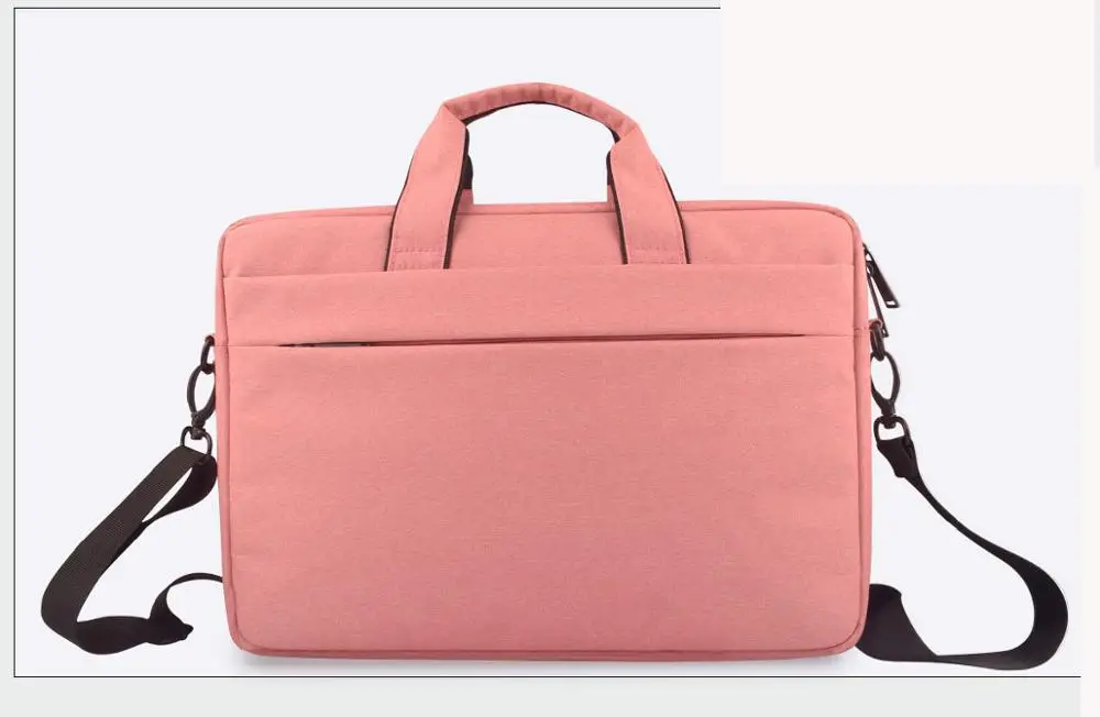 pink Сумка для ноутбука 13,3 14 15 15,4 15,6 дюймов Сумка через плечо чехол для ноутбука macbook Xiaomi Dell Asus acer Hp lenovo водонепроницаемая сумка - Цвет: pink