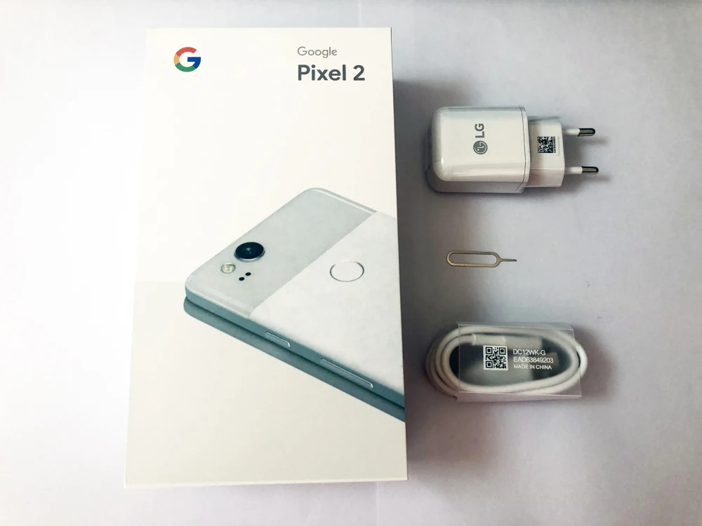 Смартфон Google Pixel 2 5,0 '', европейская версия 128 ГБ, Восьмиядерный процессор Snapdragon 835, 4 Гб ОЗУ, 64 ГБ, 4G LTE, мобильный телефон, отпечаток пальца