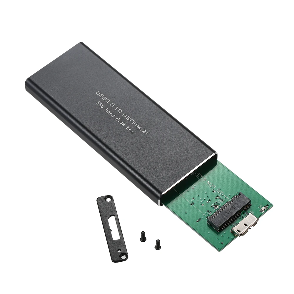 

NGFF M.2 to USB 3.0 5Gbps SSD Enclosure Adapter Storage Case with UASP Applicable to 2230 / 2242 / 2260 / 2280 mm for laptops