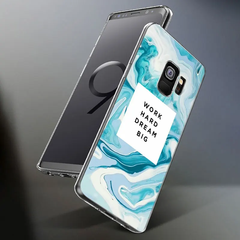 Шикарный Розовый Мраморный Симпатичный мягкий силиконовый чехол для Samsung Galaxy S10 S9