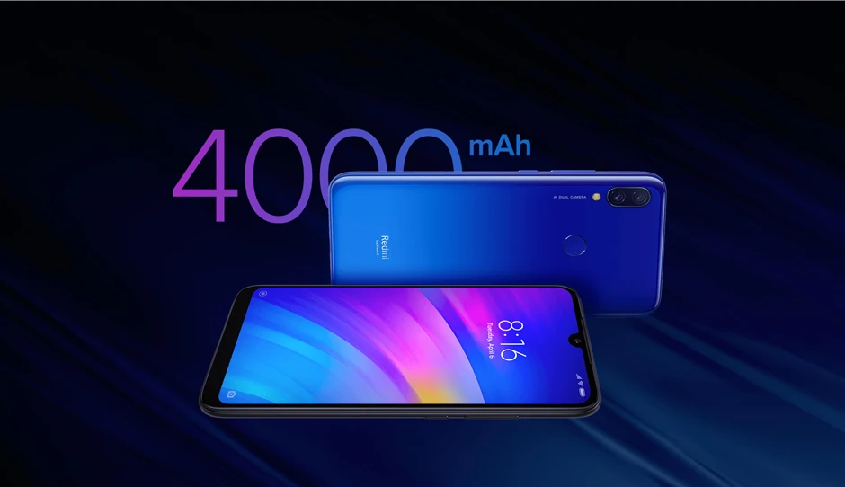 Глобальный Встроенная память Xiaomi Redmi 7 4 Гб 64 Гб мобильный телефон Snapdragon 632 Octa Core 6,26 дюйма, разрешение Full Экран 12MP Камера 4000 мА/ч, Батарея