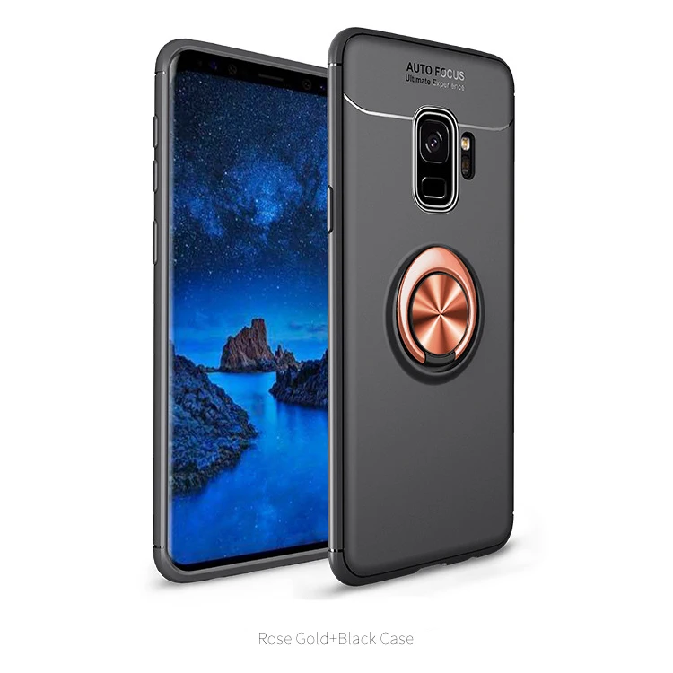 Для Xiaomi mi Max 2 Чехол Xiaomi mi x 2 2s крышка на xiomi mi Max 3 Pro Max2 Max3 mi x2 mi x2s роскошный мягкий чехол с кольцом для пальца - Цвет: Black and Rose Gold