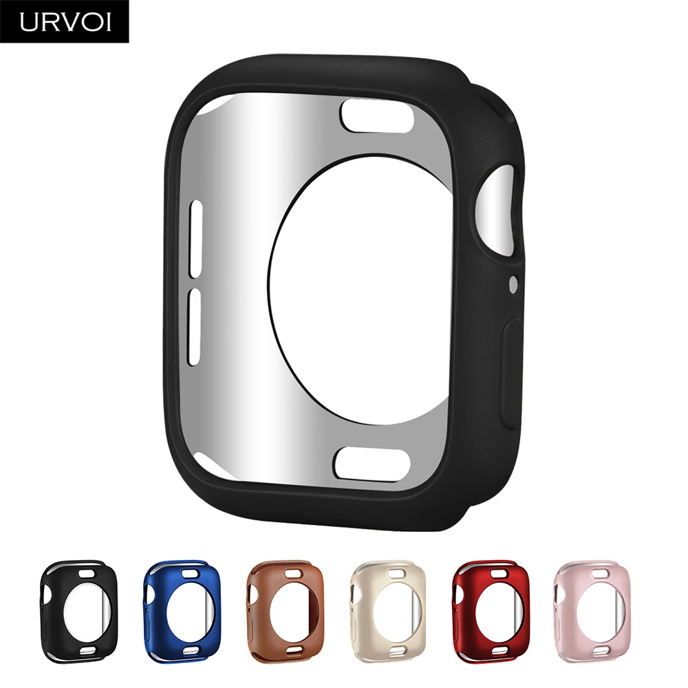 Бампер URVOI для apple watch 6 SE 5 4 3 2 защитный чехол из ТПУ iwatch тонкая облегающая рамка