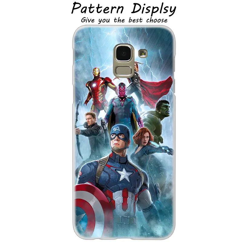 07 MLLSE Marvel Superheroes The Avengers Case Cover for Samsung Galaxy J2 J4 CORE J3 J5 J7 EU J8 J6 J4 Plus J7 Prime - Цвет: 07