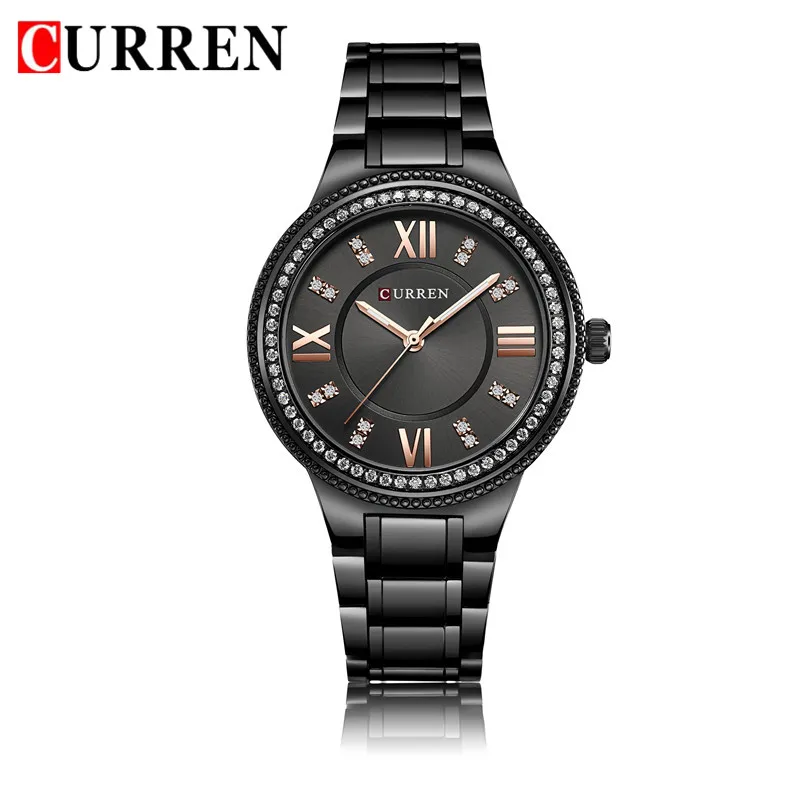 CU900405 without box CURREN Модные женские часы Лидирующий бренд Роскошные женские наручные часы для девочек браслет из нержавеющей стали классические повседневные женские часы 9004 - Цвет: CU900405 without box