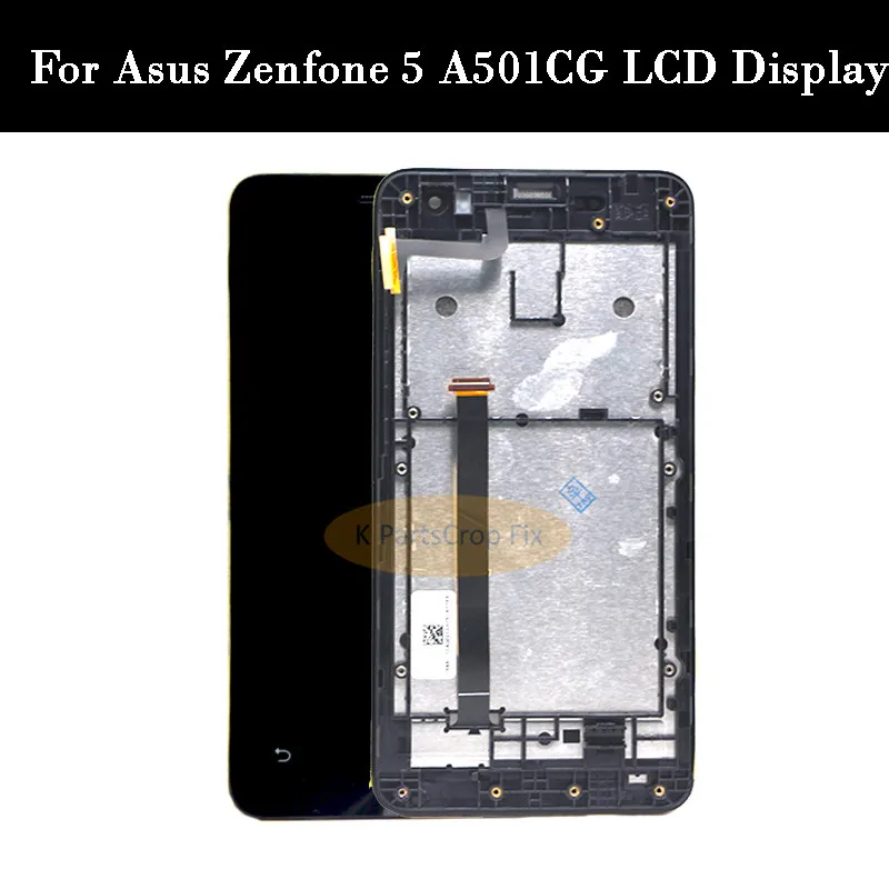 Протестированный дисплей для ASUS Zenfone 5 ЖК сенсорный экран с рамкой A501CG A500CG A500KL A502CG
