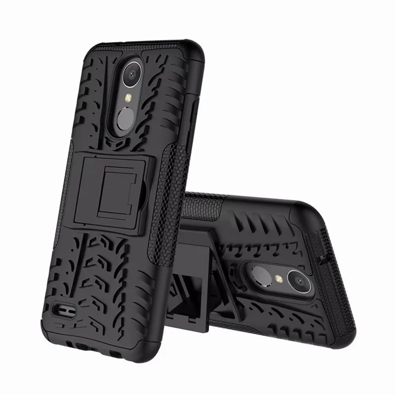 black Чехол для LG k40 V50 жесткий чехол-накладка из поликарбоната и термополиуретана чехол для LG K30 G8 V40 X power3 2 stylo4 Q Stylus Q7 G7 K10 K8 k9 V20 G6 Q6 чехол в виде ракушки - Цвет: black
