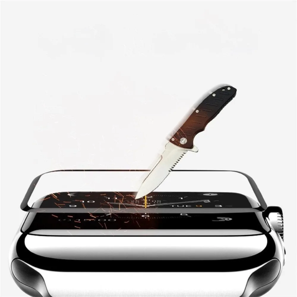 Закаленное стекло Gosear с полным покрытием и защитой от царапин для Apple Watch iWatch i Wach