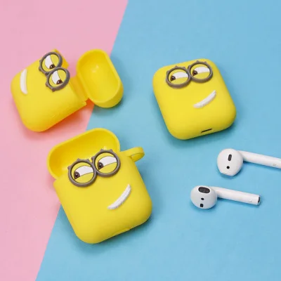 Милый мультфильм силиконовый чехол для Apple Airpods Аксессуары Защитный Декор