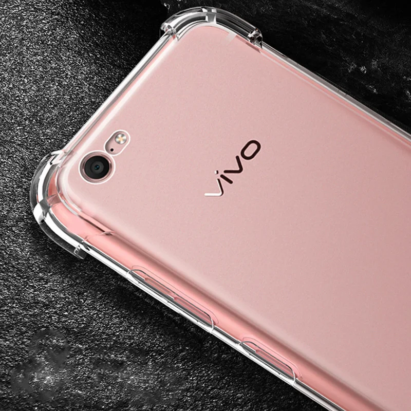Ультра тонкий прозрачный силикон ТПУ чехол для Vivo X6 X7 Y55 Y67/V5s X9 Y66 y51 Новый Y53 x9s X20