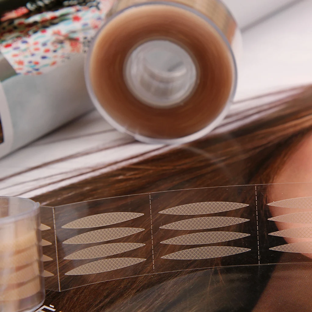 

Bulk Lot 600 Pairs Self Adhesive Fiber Eye Lid Tape Double Sided Eyelid Sticker Roll