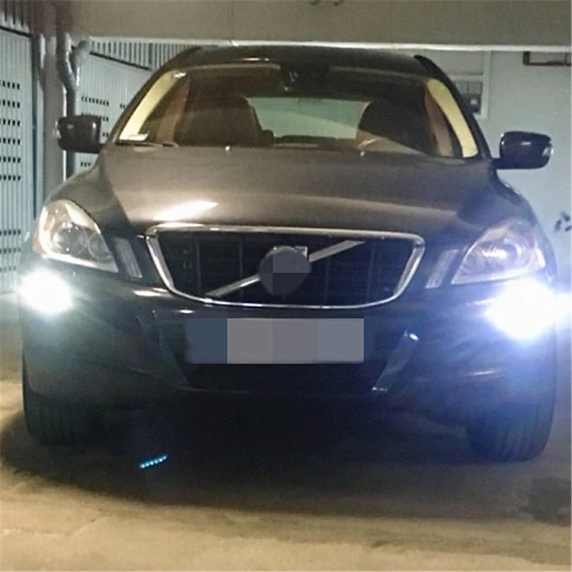 Автомобильный мигающий 2 шт. для VOLVO XC60 2011 2012 2013 светодиодный DRL дневные ходовые огни Дневной светильник водонепроницаемый противотуманный фонарь автомобильный-стильный светильник