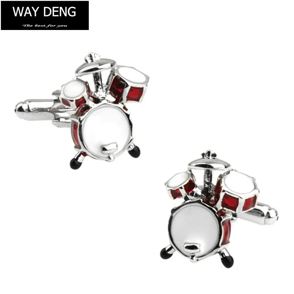 Way deng-модные мужские запонки Drum Look смокинг джентльмена рубашка Свадебная