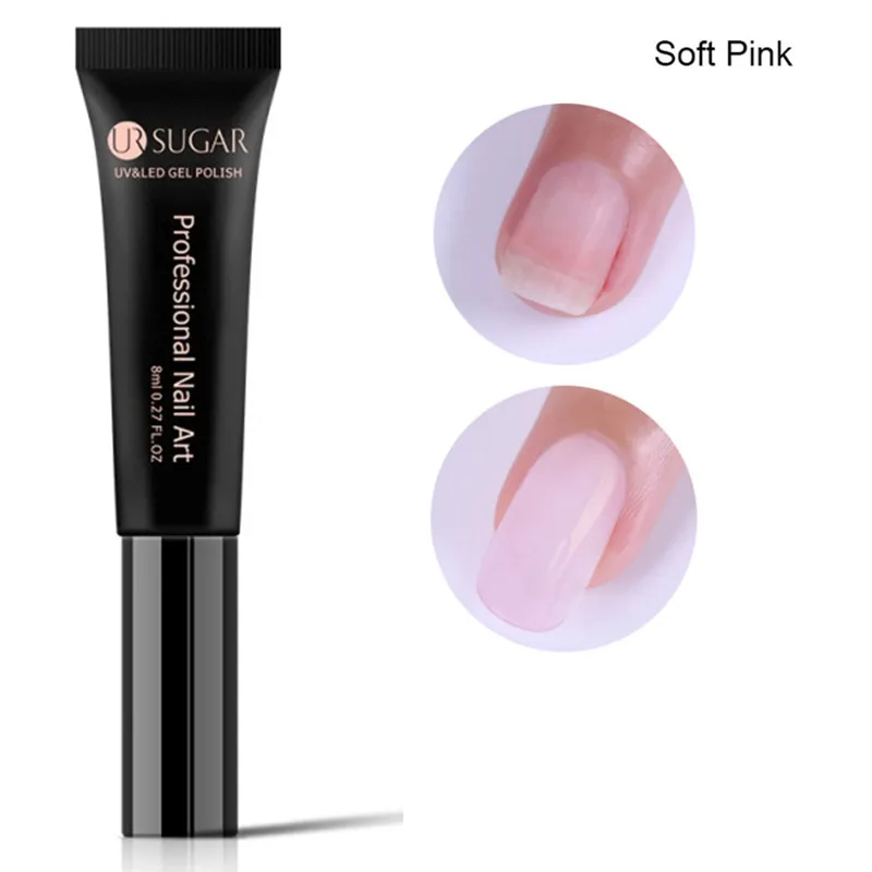 UR-03 Ur Sugar Fibernails для наращивания ногтей, акриловые наконечники, стекловолоконная форма для ногтей, быстрое расширение, маникюрный салонный инструмент, УФ-гель - Цвет: UR-03