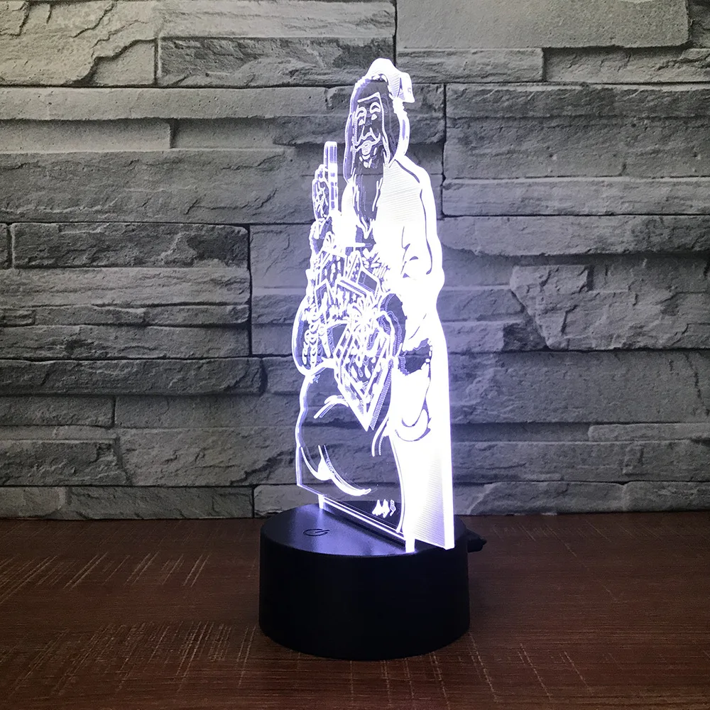 Рождественские теплые маленькие подарки 3d лампа с дистанционным управлением