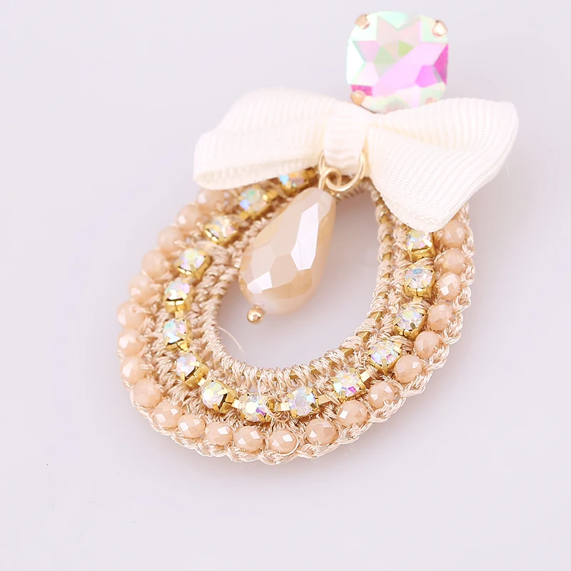 Женские длинные серьги Sehuoran с капельным кристаллом кристаллом|earrings for|earrings for