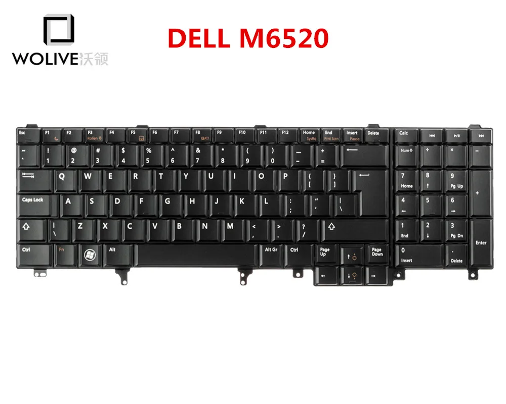 

Оригинальная 90% Новая Клавиатура США для ноутбука Dell Latitude E5520 E6520/ноутбука QWERTY английская Замена для США