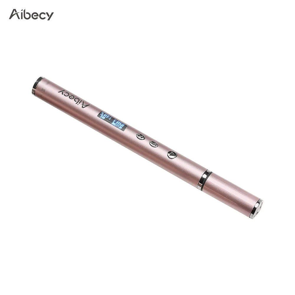 Aibecy 3D печатная ручка OLED дисплей металлический корпус работа ABS PLA нити 3D ручки для детей Искусство ремесло Рисование DIY подарочная ручка с множеством оттенков