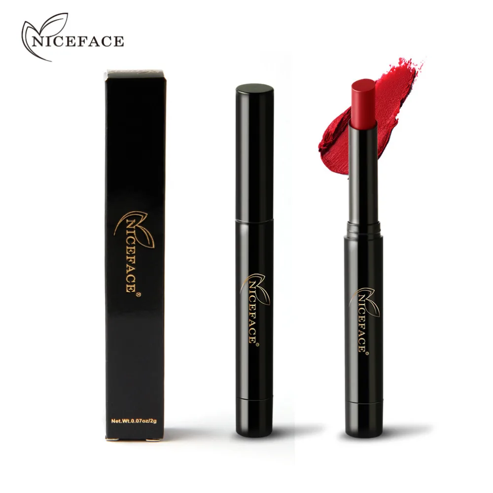 Помада для губ Niceface цвета косметика водостойкая двусторонняя долговечная
